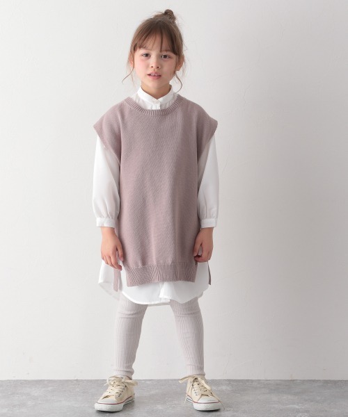 GLOBAL WORK（グローバルワーク）の「【キッズ】スソフリーカットリブパンツ/893363（その他パンツ・キッズ・イエロー/グレー/ブラック/スカイブルー/ベージュ/ミント/ライトベージュ/ピンク系その他/グレー系その他4/ライトブルー/ライトパープル・120cm/130cm/140cm/110cm/100cm/160cm/150cm）」の21枚目の写真