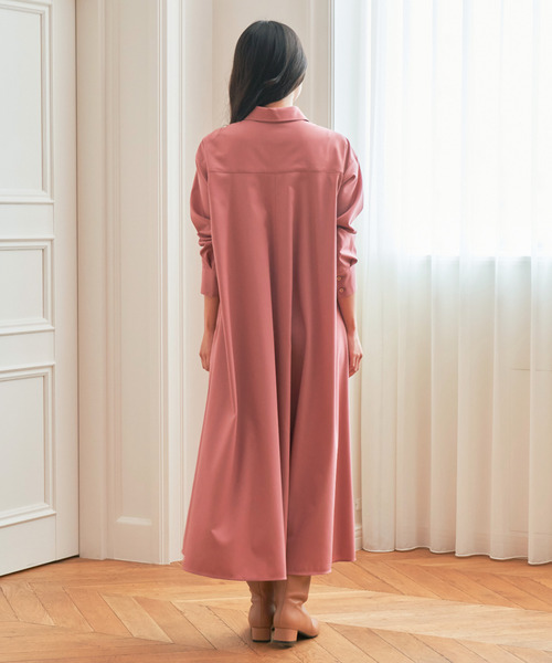 ANAYI（アナイ）の「カルゼストレッチシャツ ワンピース