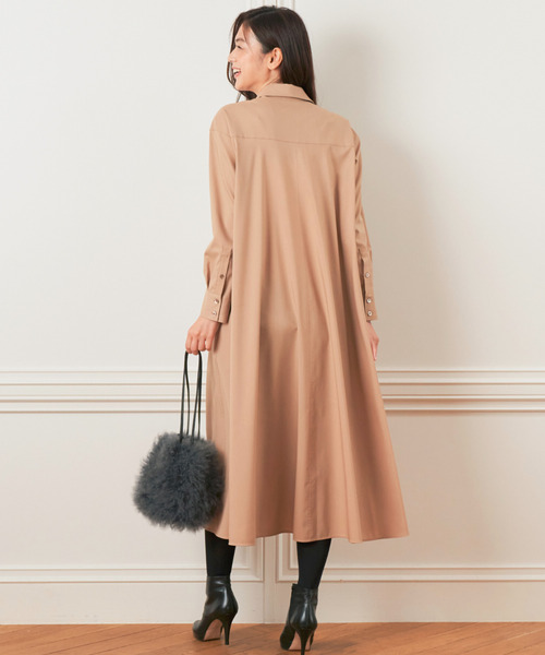 ANAYI（アナイ）の「カルゼストレッチシャツ ワンピース