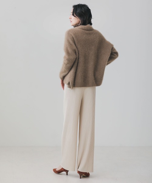 Bou Jeloud（ブージュルード）の「プリーツカットワイドパンツ（その他パンツ・レディース・ベージュ/アイボリー/モカ/ブラック・FREE）」の8枚目の写真