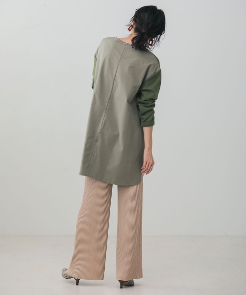 Bou Jeloud（ブージュルード）の「プリーツカットワイドパンツ（その他パンツ・レディース・ベージュ/アイボリー/モカ/ブラック・FREE）」の15枚目の写真