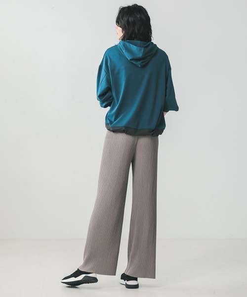 Bou Jeloud（ブージュルード）の「プリーツカットワイドパンツ（その他パンツ・レディース・ベージュ/アイボリー/モカ/ブラック・FREE）」の21枚目の写真