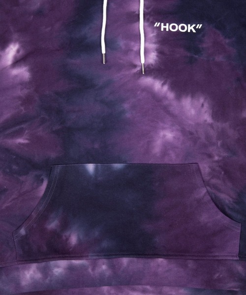 HOOK（フック）の「HOOK -original- タイダイ染めパーカー（パーカー・メンズ・ピンク/ブルー/ブルー系その他/ピンク系その他/イエロー系その他/サックスブルー/パープル系その他/ブラック×ホワイト・M/L/XL）」の19枚目の写真