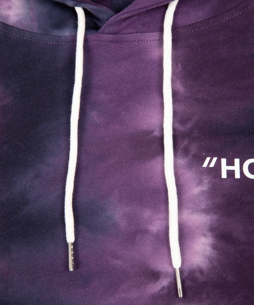 HOOK（フック）の「HOOK -original- タイダイ染めパーカー（パーカー・メンズ・ピンク/ブルー/ブルー系その他/ピンク系その他/イエロー系その他/サックスブルー/パープル系その他/ブラック×ホワイト・M/L/XL）」の16枚目の写真