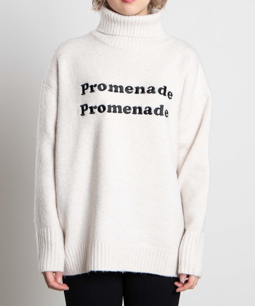 WEGO（ウィゴー）の「WEGO/ロゴシシュウタートルセーター（ニット/セーター・レディース・ホワイト/イエロー・FREE）」の12枚目の写真