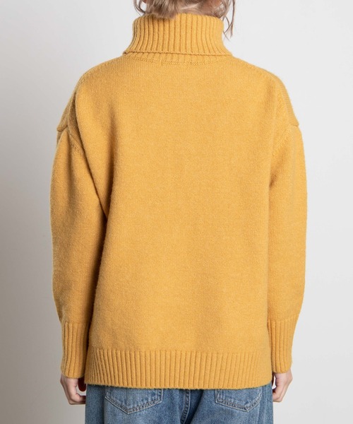 WEGO（ウィゴー）の「WEGO/ロゴシシュウタートルセーター（ニット/セーター・レディース・ホワイト/イエロー・FREE）」の7枚目の写真