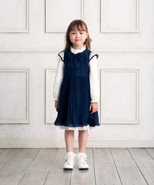 シフォンプリーツ レース ワンピース Any Fam エニィファム のファッション通販 Zozotown