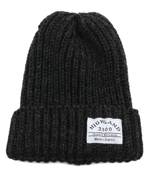 SHIPS JET BLUE（シップスジェットブルー）の「HIGHLAND2000(ハイランド2000): ウール ボブキャップ（ニットキャップ/ビーニー・メンズ・ブラック/ワイン/チャコールグレー/オリーブ/ホワイト/ネイビー・ONE SIZE）」の3枚目の写真