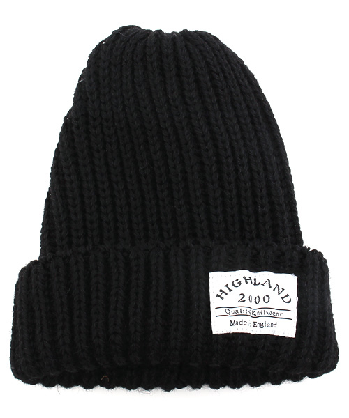 SHIPS JET BLUE（シップスジェットブルー）の「HIGHLAND2000(ハイランド2000): ウール ボブキャップ（ニットキャップ/ビーニー・メンズ・ブラック/ワイン/チャコールグレー/オリーブ/ホワイト/ネイビー・ONE SIZE）」の2枚目の写真