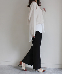 MODE ROBE | センタープレス フレアパンツ(その他パンツ)