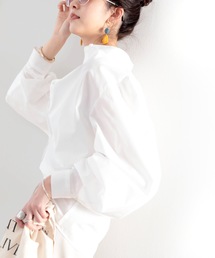 classicalelf | トレンドの1枚！袖Wタックバンドカラーシャツ。(シャツ/ブラウス)