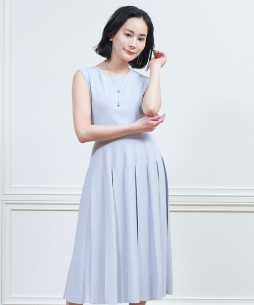 極美品・近年モデル✨アナイ　レーヨンナイロンシアープリーツニットワンピース　S位 極美品・近年モデル✨アナイ レーヨンナイロンシアープリーツ