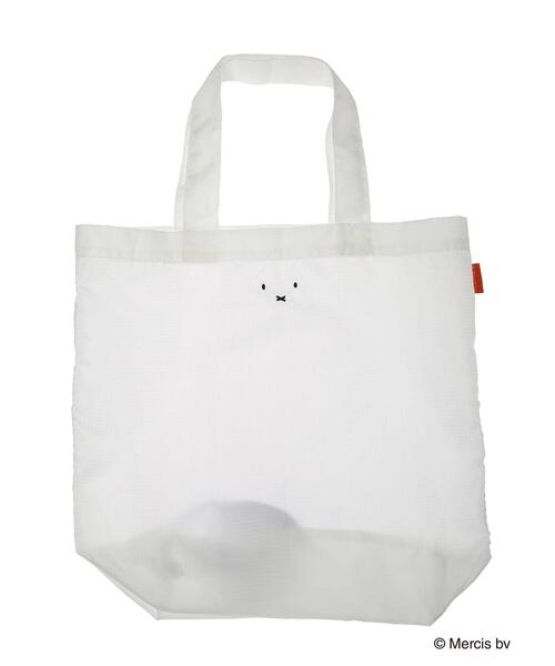 Green　Parks（グリーンパークス）の「■miffy パッカブルエコバッグ（エコバッグ/サブバッグ・レディース・ホワイト/ブラック・FREE）」の6枚目の写真