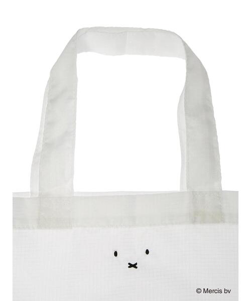 Green　Parks（グリーンパークス）の「■miffy パッカブルエコバッグ（エコバッグ/サブバッグ・レディース・ホワイト/ブラック・FREE）」の4枚目の写真