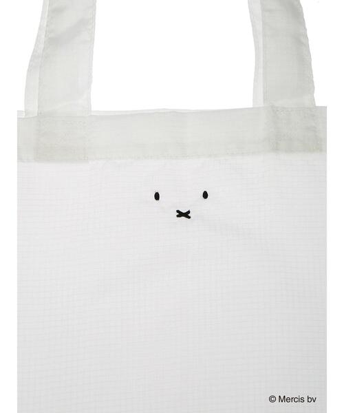 Green　Parks（グリーンパークス）の「■miffy パッカブルエコバッグ（エコバッグ/サブバッグ・レディース・ホワイト/ブラック・FREE）」の3枚目の写真