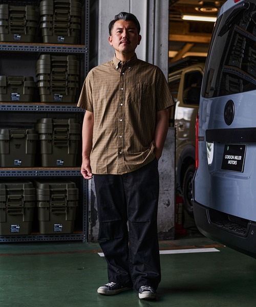 GORDON MILLER（ゴードンミラー）の「GORDON MILLER（ゴードンミラー） タータンチェックルーズフィット半袖BDシャツ(2colors)(Men's)(21S-GM006)（シャツ/ブラウス・メンズ・ベージュ/ブルー・L/M）」の21枚目の写真