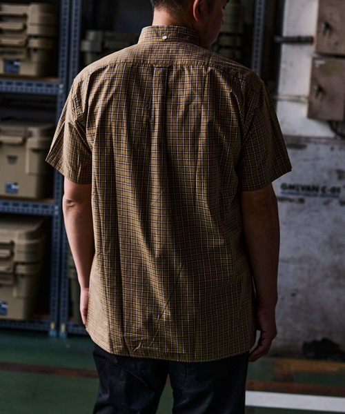 GORDON MILLER（ゴードンミラー）の「GORDON MILLER（ゴードンミラー） タータンチェックルーズフィット半袖BDシャツ(2colors)(Men's)(21S-GM006)（シャツ/ブラウス・メンズ・ベージュ/ブルー・L/M）」の20枚目の写真