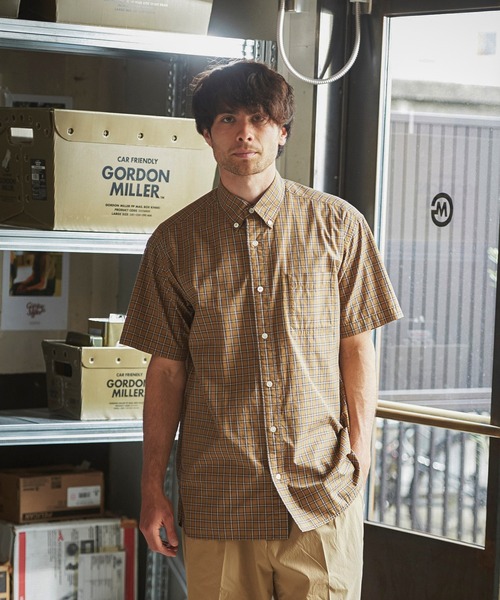 GORDON MILLER（ゴードンミラー）の「GORDON MILLER（ゴードンミラー） タータンチェックルーズフィット半袖BDシャツ(2colors)(Men's)(21S-GM006)（シャツ/ブラウス・メンズ・ベージュ/ブルー・L/M）」の19枚目の写真