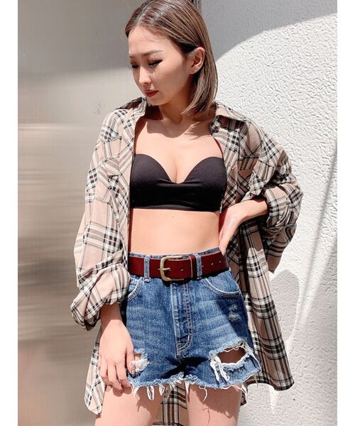 GYDA（ジェイダ）の「Booster ブラトップ（チューブトップ・レディース・ブラック/オフホワイト・FREE）」の18枚目の写真