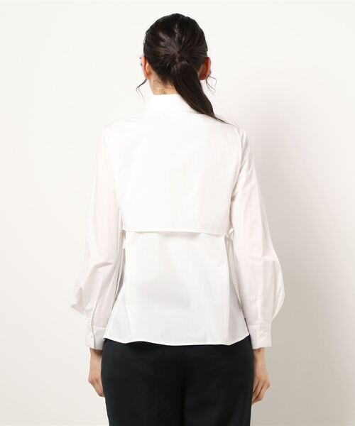 Ameri（アメリ）の「CRESCENT COLLAR APRON SHIRT（シャツ/ブラウス・レディース・ホワイト/カーキ/ピンク・FREE）」の13枚目の写真