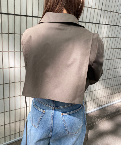 Ameri（アメリ）の「CRESCENT COLLAR APRON SHIRT（シャツ/ブラウス・レディース・ホワイト/カーキ/ピンク・FREE）」の22枚目の写真
