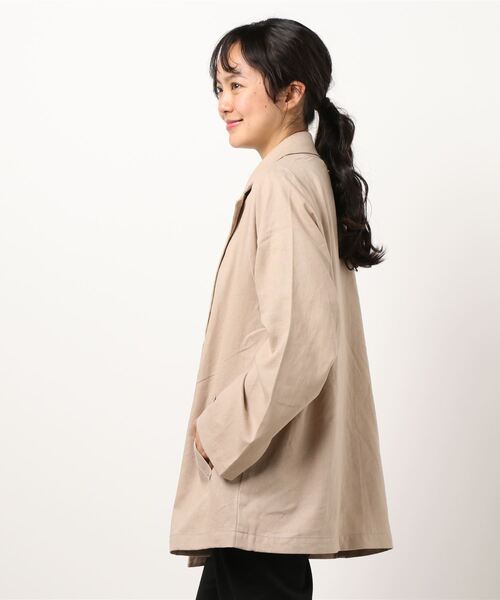 SPINNS(スピンズ)の「リネン素材 テーラードジャケット(テーラードジャケット・レディース・ベージュ/モカ/ライトグリーン/その他・ONESIZE)」の20枚目の写真