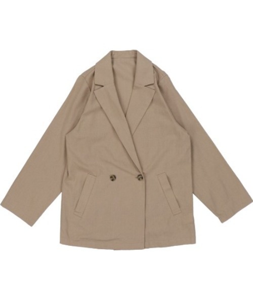 SPINNS(スピンズ)の「リネン素材 テーラードジャケット(テーラードジャケット・レディース・ベージュ/モカ/ライトグリーン/その他・ONESIZE)」の9枚目の写真