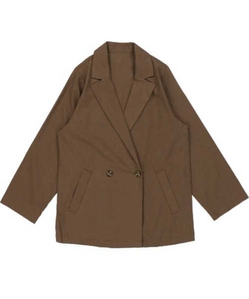 SPINNS(スピンズ)の「リネン素材 テーラードジャケット(テーラードジャケット・レディース・ベージュ/モカ/ライトグリーン/その他・ONESIZE)」の7枚目の写真