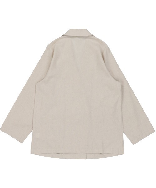 SPINNS(スピンズ)の「リネン素材 テーラードジャケット(テーラードジャケット・レディース・ベージュ/モカ/ライトグリーン/その他・ONESIZE)」の6枚目の写真