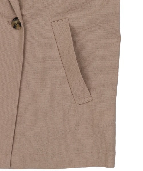 SPINNS(スピンズ)の「リネン素材 テーラードジャケット(テーラードジャケット・レディース・ベージュ/モカ/ライトグリーン/その他・ONESIZE)」の12枚目の写真
