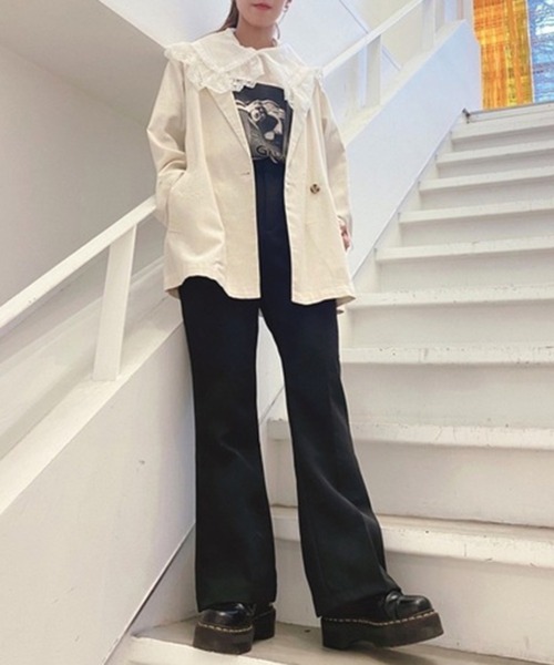 SPINNS(スピンズ)の「リネン素材 テーラードジャケット(テーラードジャケット・レディース・ベージュ/モカ/ライトグリーン/その他・ONESIZE)」の17枚目の写真