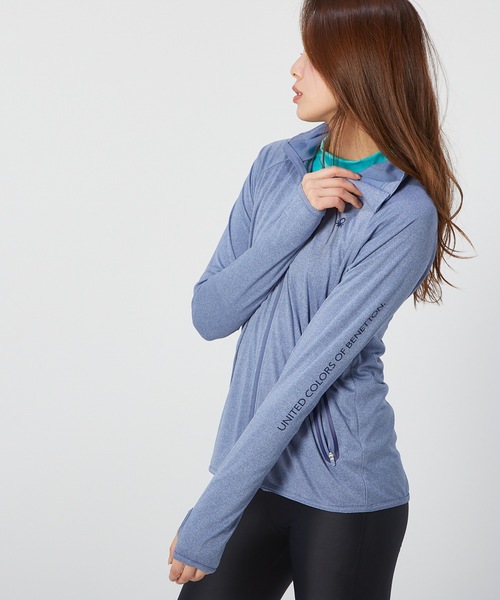 BENETTON (UNITED COLORS OF BENETTON)(ベネトンユナイテッドカラーズオブベネトン)の「【BENETTON / ベネトン】レディースラッシュガード / 水陸両用 フィットネス ジム アウトドア マリンレジャー UPF50+(ラッシュガード・レディース・ホワイト/ブラック/ネイビー/ピンク/杢グレー/ブルー系その他・MEDIUM/LARGE/X-LARGE/SMALL)」の19枚目の写真