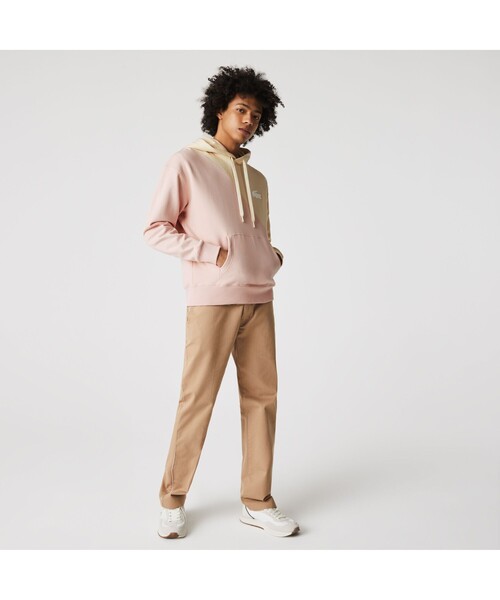 LACOSTE L!VE(ラコステライブ)の「LACOSTE L!VE バイカラークルーネックスウェット(パーカー・メンズ・ホワイト系その他・M/S/L/XS)」の4枚目の写真