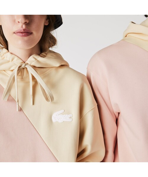 LACOSTE L!VE(ラコステライブ)の「LACOSTE L!VE バイカラークルーネックスウェット(パーカー・メンズ・ホワイト系その他・M/S/L/XS)」の7枚目の写真