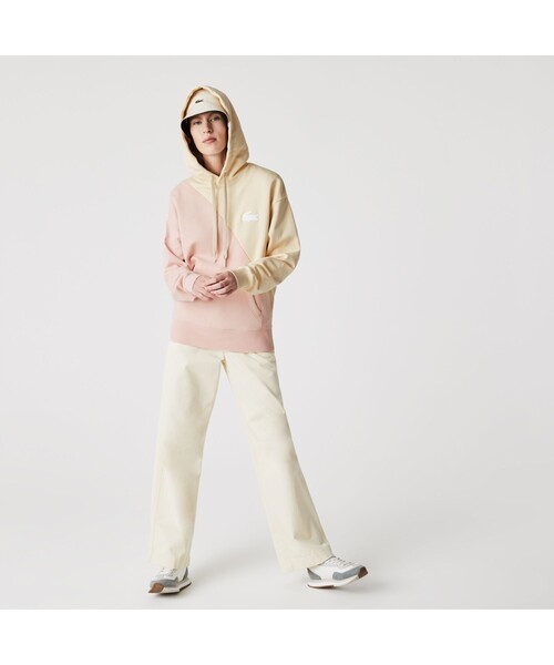 LACOSTE L!VE(ラコステライブ)の「LACOSTE L!VE バイカラークルーネックスウェット(パーカー・メンズ・ホワイト系その他・M/S/L/XS)」の6枚目の写真