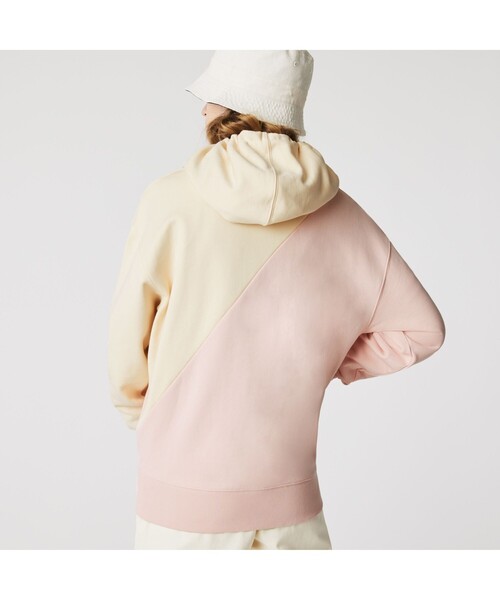 LACOSTE L!VE(ラコステライブ)の「LACOSTE L!VE バイカラークルーネックスウェット(パーカー・メンズ・ホワイト系その他・M/S/L/XS)」の5枚目の写真