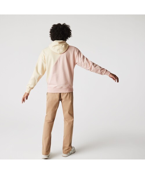 LACOSTE L!VE(ラコステライブ)の「LACOSTE L!VE バイカラークルーネックスウェット(パーカー・メンズ・ホワイト系その他・M/S/L/XS)」の3枚目の写真