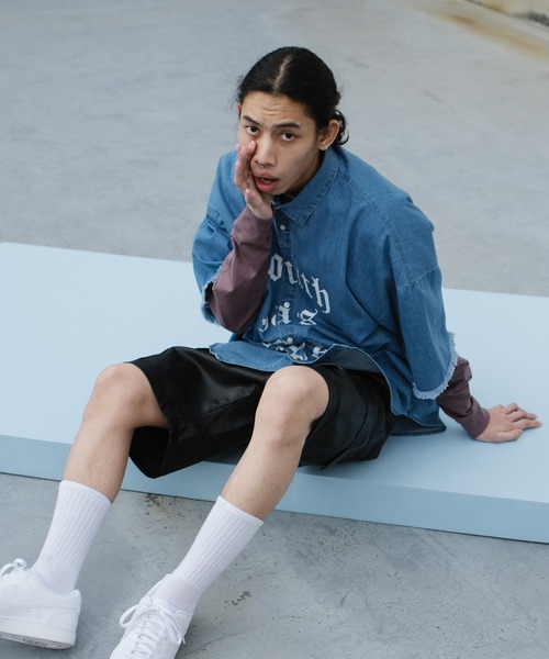 URBAN RESEARCH（アーバンリサーチ）の「GOODBETTERBEST　レザーショートカーゴパンツ（その他パンツ・メンズ・ブラック・1/2）」の8枚目の写真