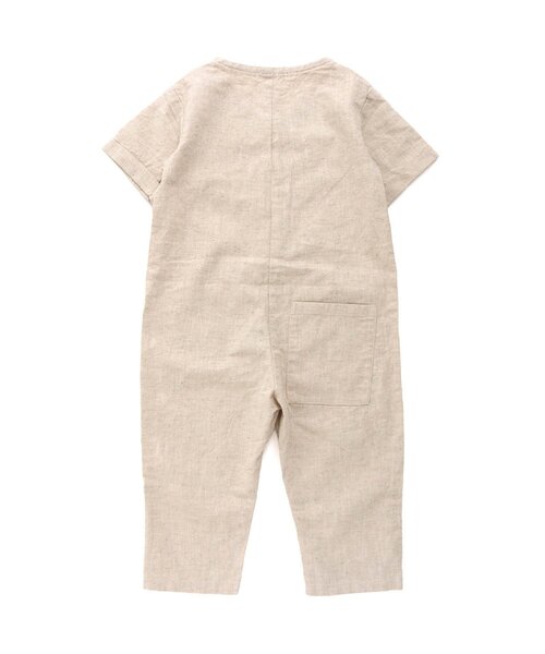 Otonato（オトナト）の「オールインワン【親子でおそろいリンクコーデ】（つなぎ/オールインワン・キッズ・ベージュ/ネイビー・90/100/110/120/130/140）」の5枚目の写真