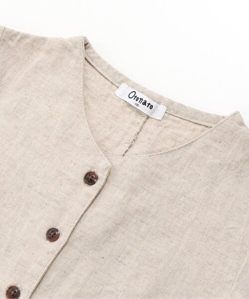 Otonato（オトナト）の「オールインワン【親子でおそろいリンクコーデ】（つなぎ/オールインワン・キッズ・ベージュ/ネイビー・90/100/110/120/130/140）」の11枚目の写真