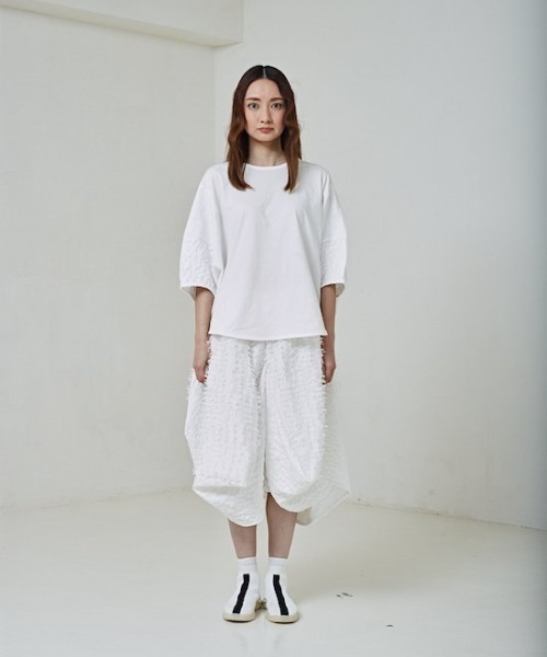 garcon la raison（ギャルソン・ラ・レゾン）の「[130-140]ドレープスカート（スカート・キッズ・ブラック/オフホワイト・140cm/130cm）」の6枚目の写真