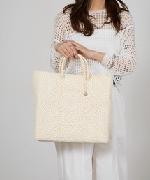 OJO DE MEX（オホデメックス）の「OJO DE MEX/オホデメックス Plastico CAGO Tote Regular カゴバッグ バケットバッグ バスケット ナチュラル 2026年春夏（かごバッグ）」