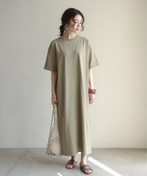 【抗菌加工】ヘビーウェイトCOTTON Teeワンピース