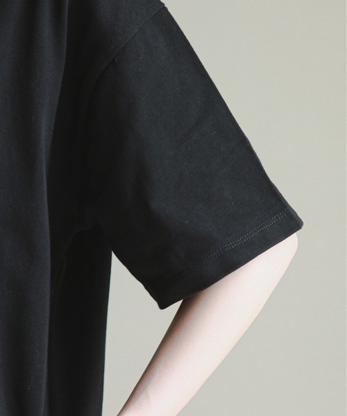feepur（フェピュール）の「【抗菌加工】ヘビーウェイトCOTTON Teeワンピース（ワンピース・レディース・ホワイト/チャコールグレー/ブラック/ベージュ/オリーブ/オレンジ・MEDIUM）」の18枚目の写真
