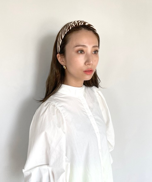 SANSeLF（サンセルフ）の「【SANSeLF】 motif hair band  sana14s21（カチューシャ・レディース・ブラック/ブラウン/アイボリー/ブラウン系その他・FREE）」の19枚目の写真