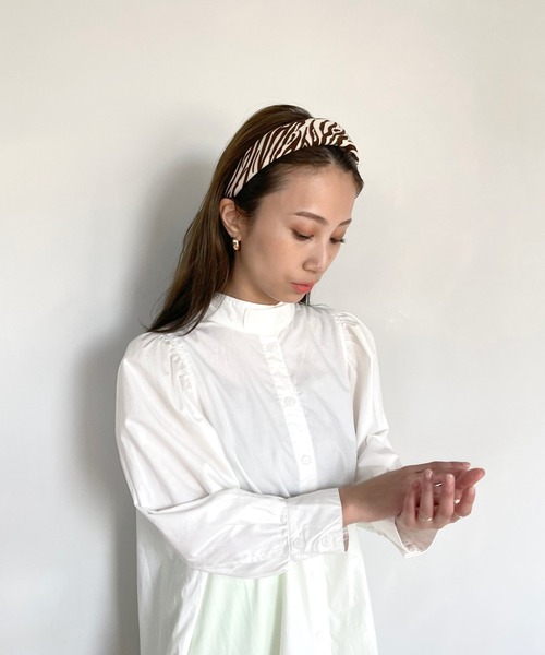 SANSeLF（サンセルフ）の「【SANSeLF】 motif hair band  sana14s21（カチューシャ・レディース・ブラック/ブラウン/アイボリー/ブラウン系その他・FREE）」の20枚目の写真