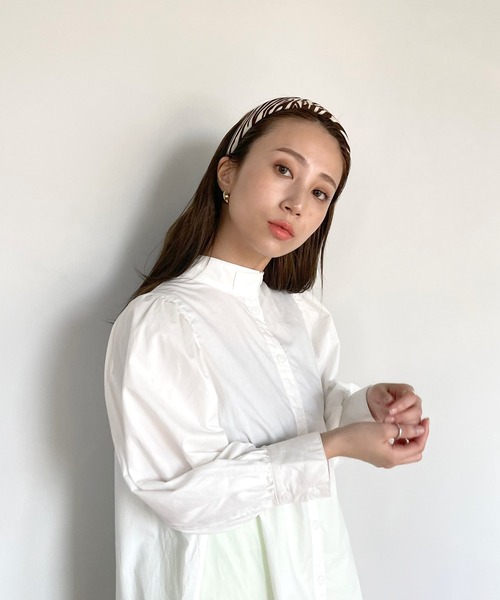 SANSeLF（サンセルフ）の「【SANSeLF】 motif hair band  sana14s21（カチューシャ・レディース・ブラック/ブラウン/アイボリー/ブラウン系その他・FREE）」の5枚目の写真