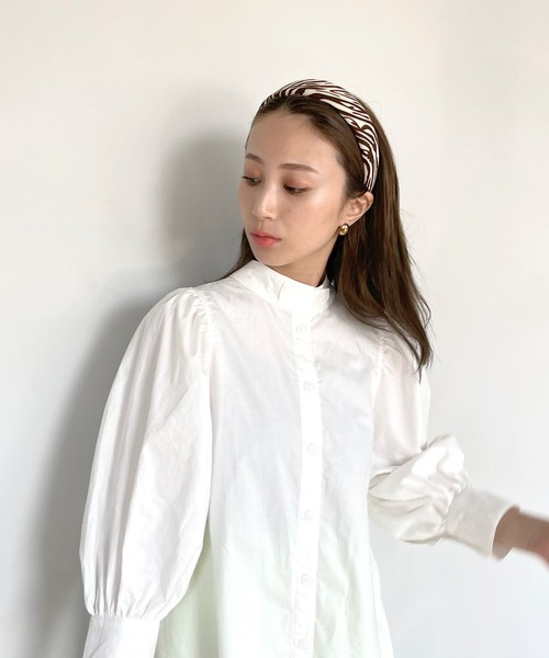 SANSeLF（サンセルフ）の「【SANSeLF】 motif hair band  sana14s21（カチューシャ・レディース・ブラック/ブラウン/アイボリー/ブラウン系その他・FREE）」の6枚目の写真