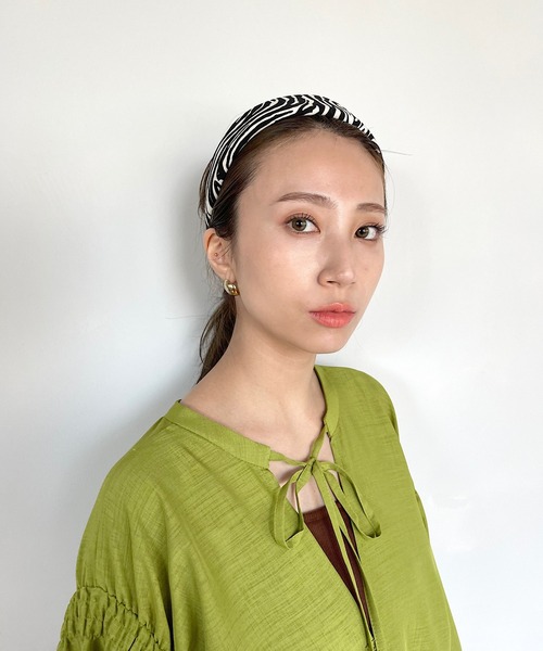 SANSeLF（サンセルフ）の「【SANSeLF】 motif hair band  sana14s21（カチューシャ・レディース・ブラック/ブラウン/アイボリー/ブラウン系その他・FREE）」の14枚目の写真