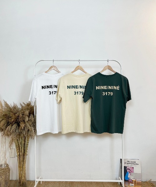 CEMONEMO（セモネモ）の「NINETプリントTシャツ（Tシャツ/カットソー・レディース・ホワイト/グリーン/クリーム・FREE）」の5枚目の写真
